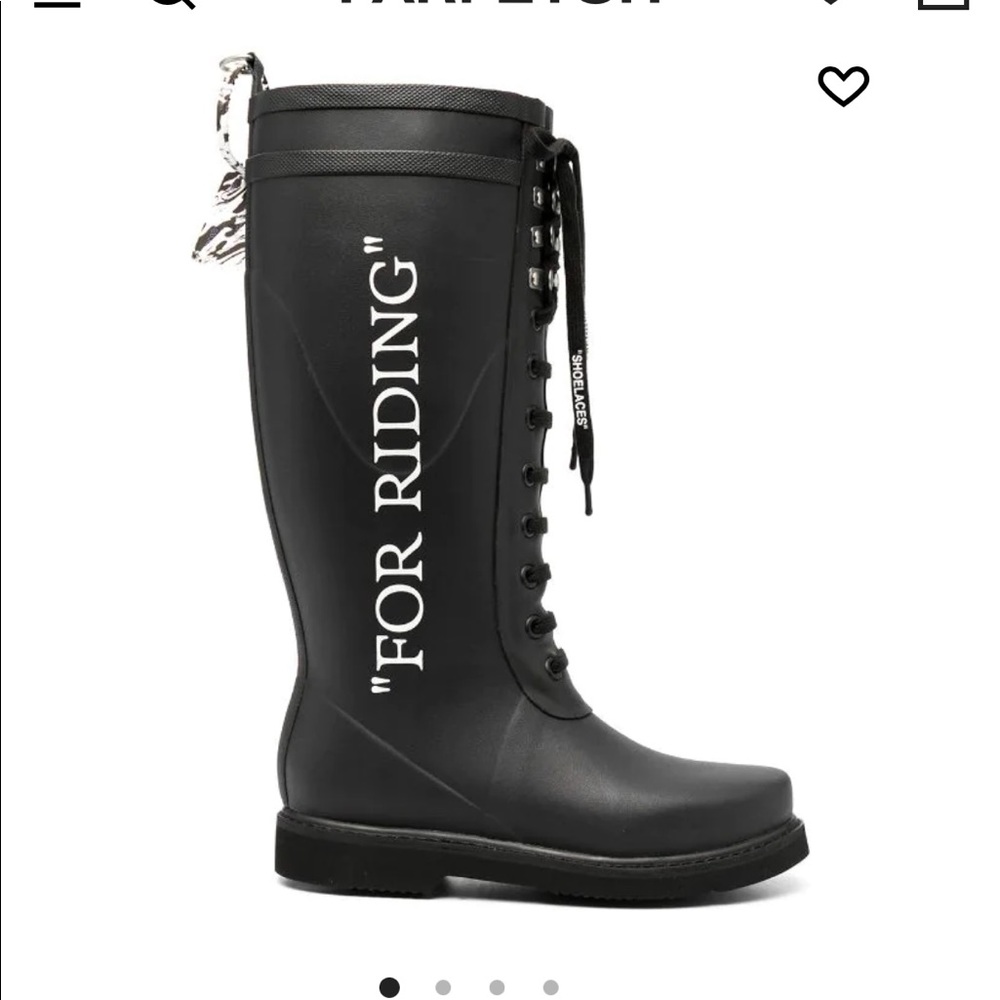 Off-White “for riding” boots